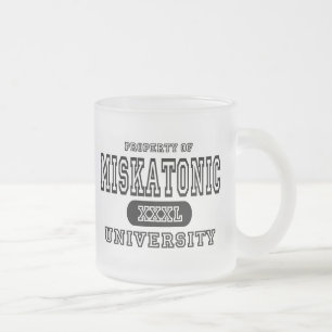 Miskatonic University Frosted Glass Coffee Mug