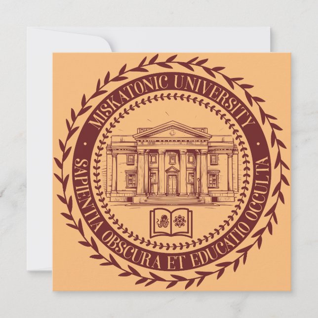 Miskatonic University Seal Invitation (Front)