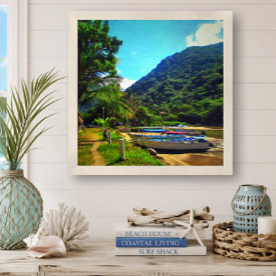 Mismaloya Boats on The River 0350 Art Print