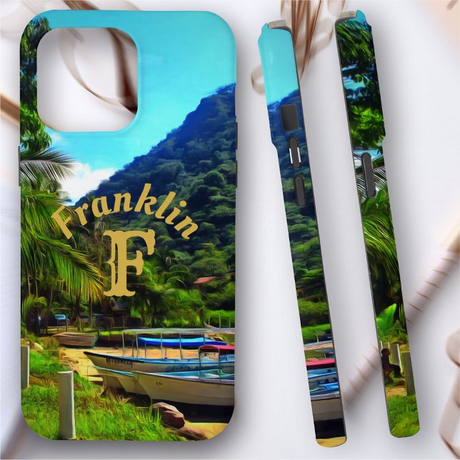 Mismaloya Boats on The River 0350 Case-Mate iPhone Case (Creator Uploaded)