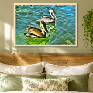 Mismaloya Pelicans Coastal Mexico 0329 Art Print