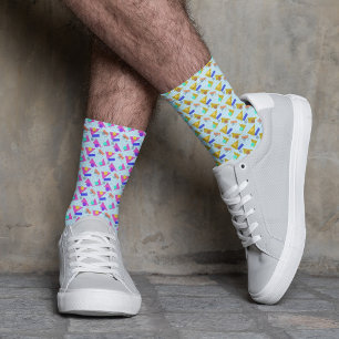 Mismatch Pattern 80s Pop Colour Socks