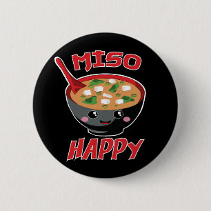 Miso Happy Funny Food Kawaii 6 Cm Round Badge
