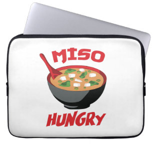 Miso Hungry Funny Food Kawaii Laptop Sleeve