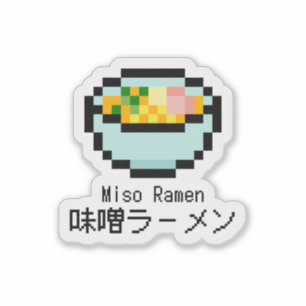 Miso Ramen Retro Pixel Art