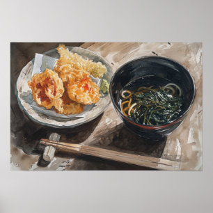 Miso Soup and Tempura Poster