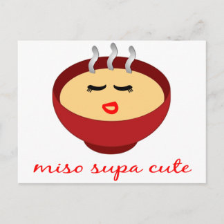 Miso Supa Cute Ladies / Girls Product Design Postcard