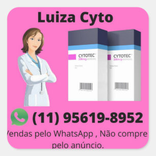 MISOPROSTOL SALE OF CYTOTEC 11 95619-8952 SQUARE STICKER