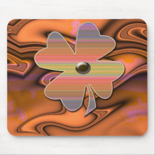 "Miss 60s Flower Power"* Mouse Mat