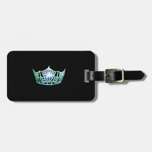 Miss America Aqua Crown Luggage Tag