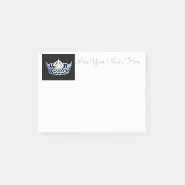 Miss America Baby Blue Crown Post-it-Notes Post-it Notes (Front)