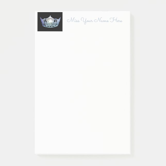 Miss America Baby Blue Crown Post-it-Notes Post-it Notes (Front)