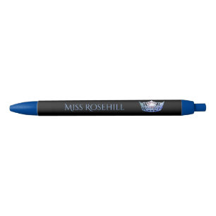 Miss America Blue Crown Custom Ink Pen