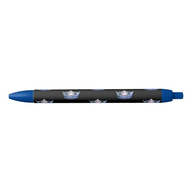 Miss America Blue Crown Custom Ink Pen (Front)