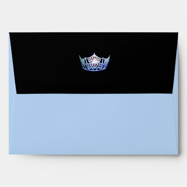 Miss America Blue Crown Envelope (Back (Top Flap))