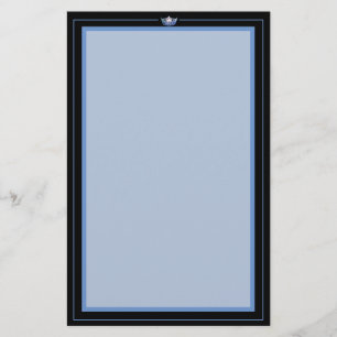 Miss America Blue Crown Stationery Paper