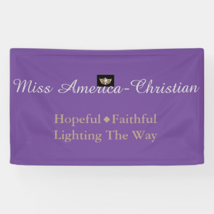 Miss America-Christian type Custom Banner