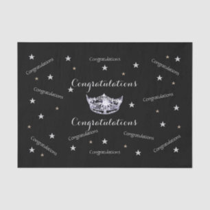 Miss America Congratulations Tissue Paper