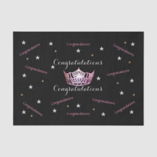 Miss America Congratulations Tissue Paper