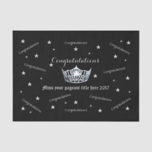 Miss America Congratulations Tissue Paper