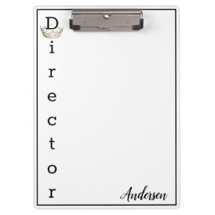Miss America Crown Clipboard-Director Clipboard