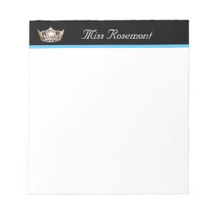 Miss America Crown Notepad