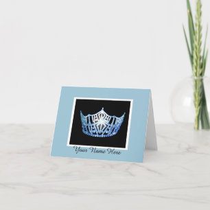 Miss America Custom Crown Thank You Card