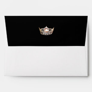 Miss America Gold Crown Greeting Card Envelope