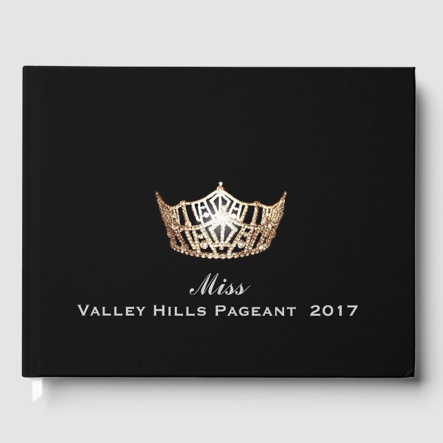 Miss America Gold Crown Pageant Guest Book (Front)