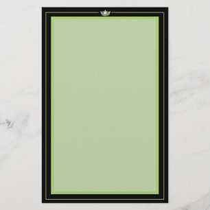 Miss America Green Crown Stationery Paper