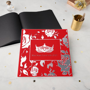 Miss America like Crown Foil Roses Scrapbook Fo Guest Book