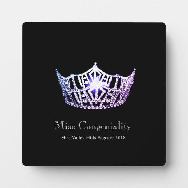 Miss America Lilac Crown Awards Plaque (Front)