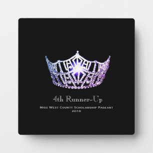 Miss America Lilac Crown Runner-up Plaque