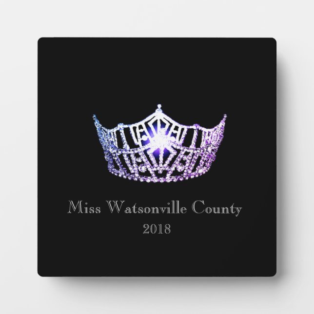 Miss America Lilac Crown Titleholder Plaque (Front)
