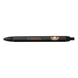 Miss America Orange Crown Custom Ink Pen
