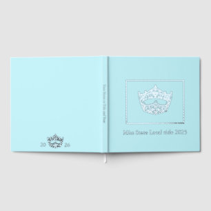 Miss America Pageant Crown Foil Scrapbook Guest Book