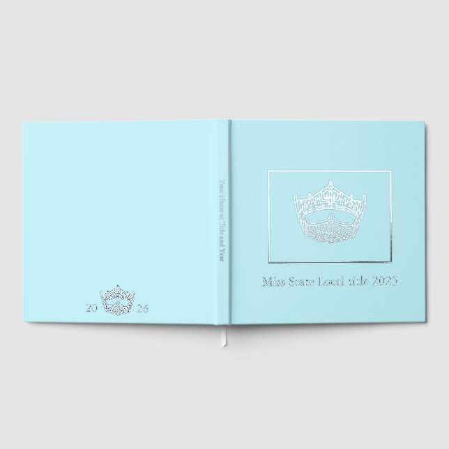 Miss America Pageant Crown Foil Scrapbook Guest Book (Full)