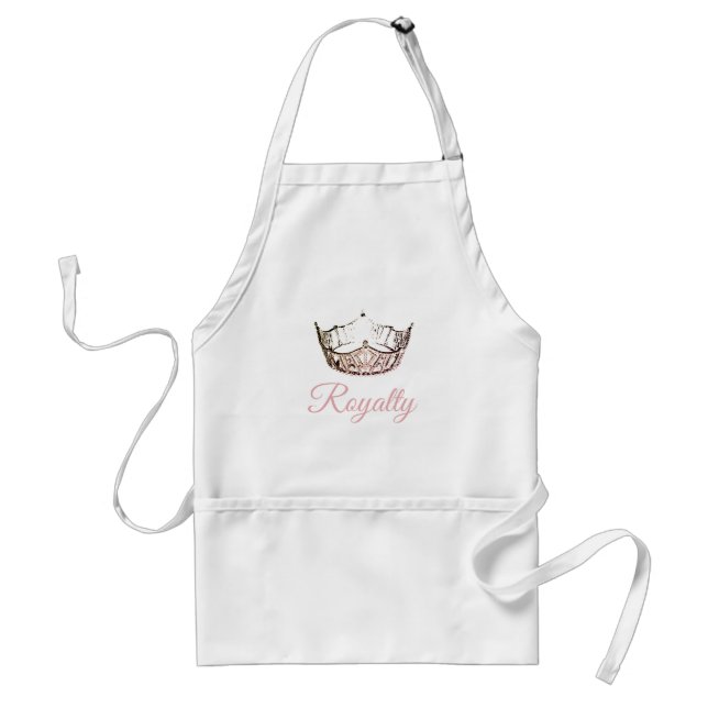 Miss America Pale Rose Crown Apron (Front)
