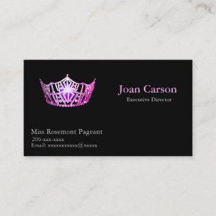 Miss America Personalised Pageant Business Cards