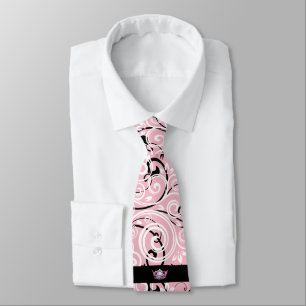 Miss America Pink Crown Men's Flourish Tie