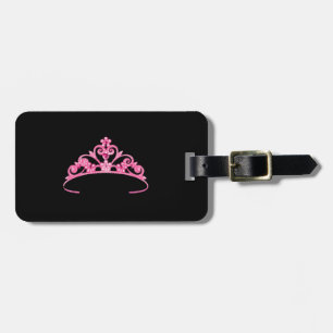 Miss America Pink Tiara Luggage Tag