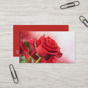 Miss America Red Roses Business Cards