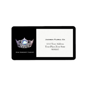 Miss America Silver Crown Address Labels