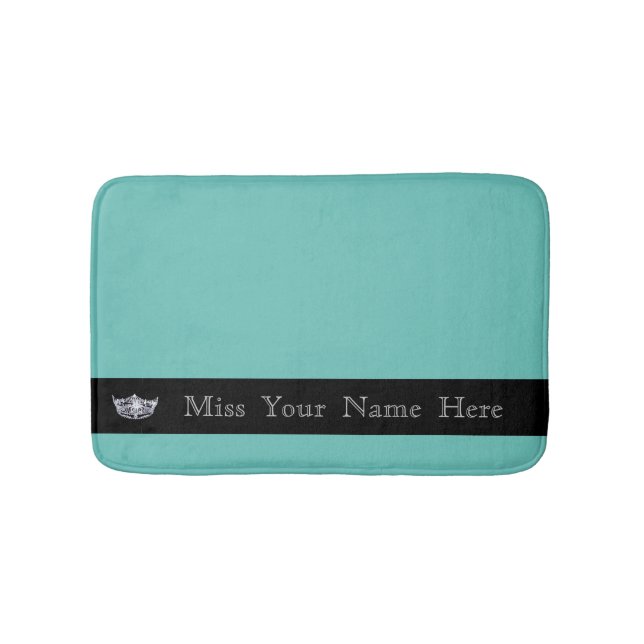 Miss America Silver Crown Bath Mat (Front)