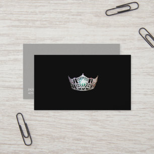 Miss America Silver Crown Business Cards
