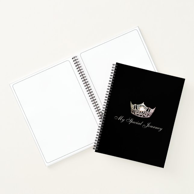 Miss America Silver Crown Custom Journal Notebook (Inside)