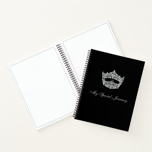 Miss America Silver Crown Custom Journal Notebook (Inside)
