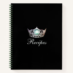Miss America Silver Crown Custom Recipe Notebook
