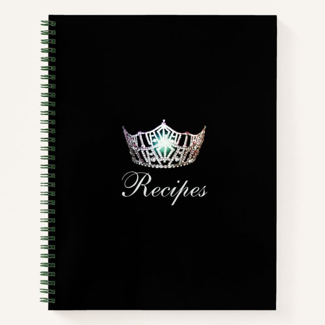 Miss America Silver Crown Custom Recipe Notebook (Front)
