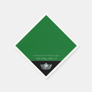 Miss America Silver Crown Paper Napkins